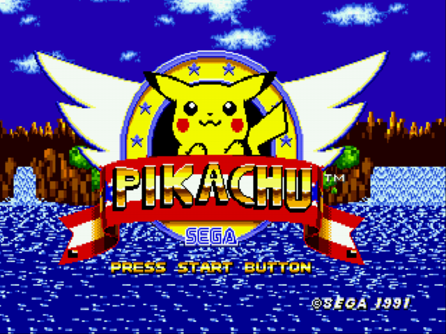 Pikachu in Sonic 1 (Beta)